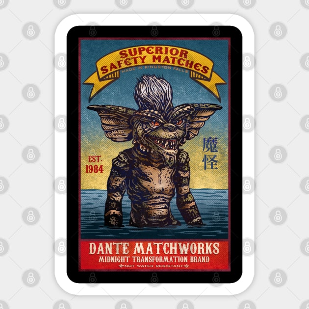 Dante Matchworks Sticker by ChetArt